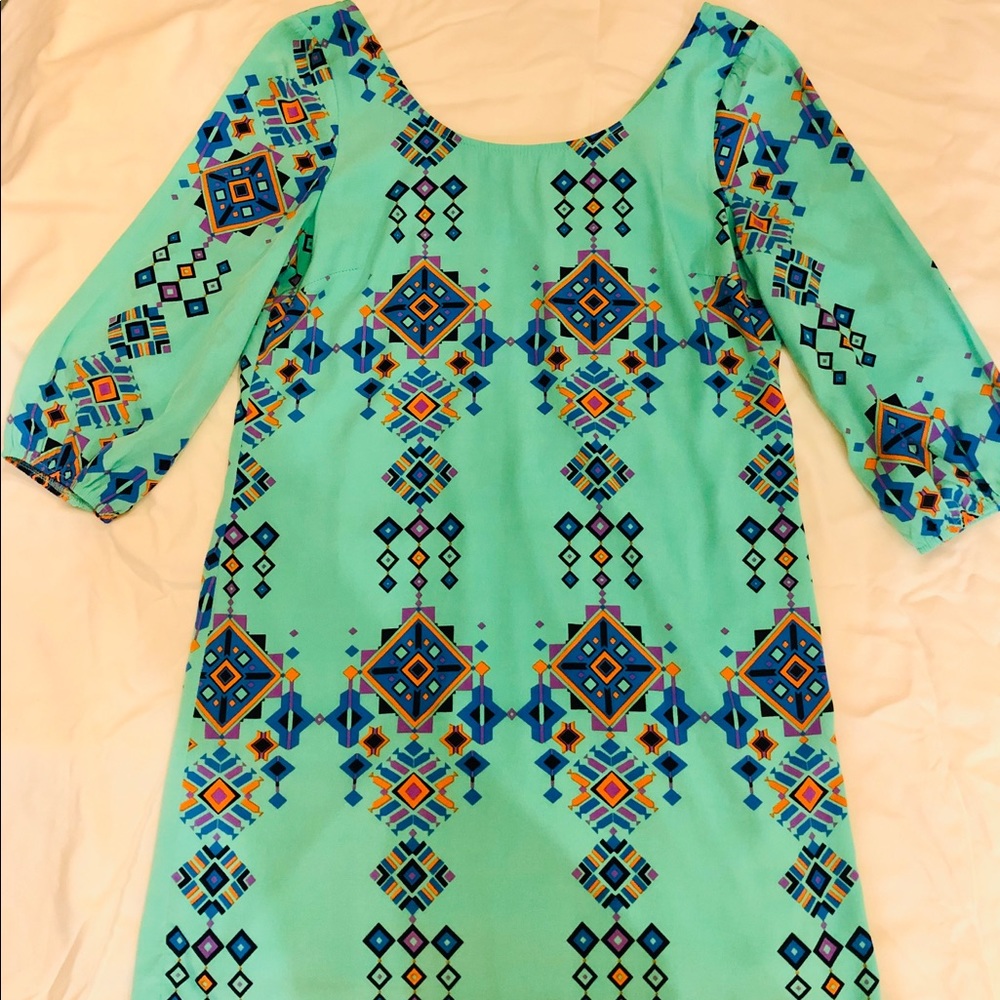 Patterned Tunic Dress